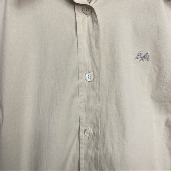 Thomas Burberry Tan collared button down shirt small 40 - Picture 5 of 11